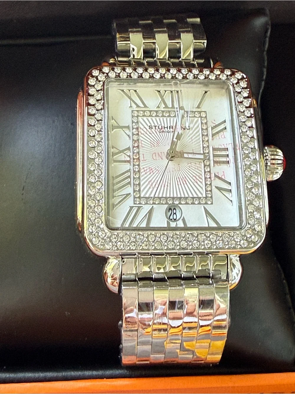 Stuhrling Vivre Luxe 34mm Rectangular Ladies Quartz Watch